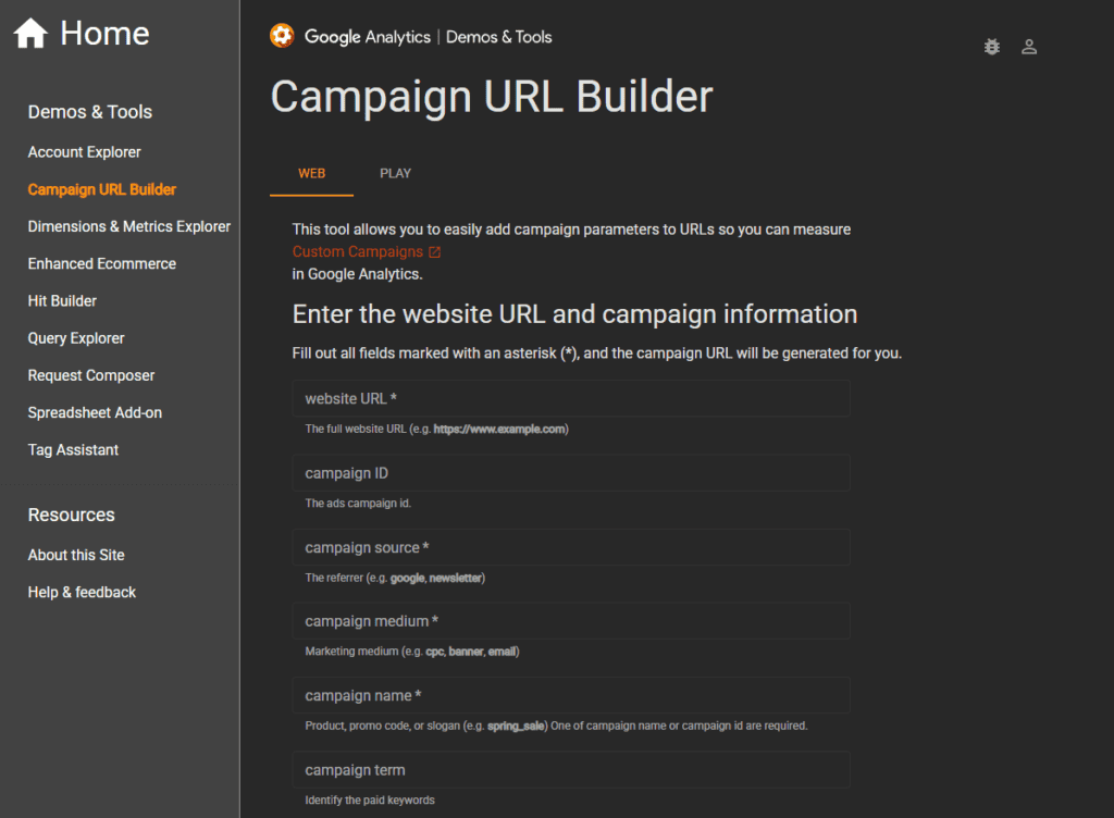 UTM 是聯盟行銷要確定分潤不可少的條件
UTM 生成器推薦 - Campaign URL Builder